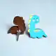Handmade Acacia Wood Dinosaur Kids Furniture Knob
